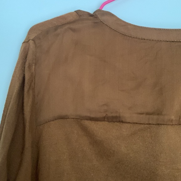 Lucky Brand Brown two tone fabric shirt - Picture 9 of 11
